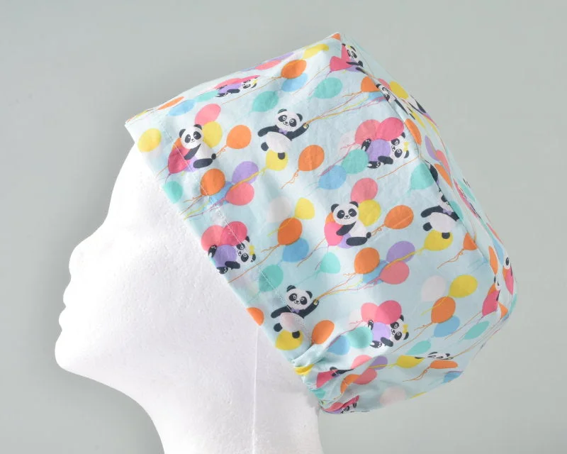 NEW Panda Ballons Women's Basic Scrub Caps