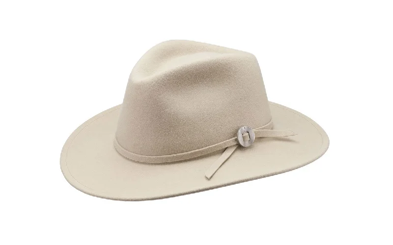 WILLA WIDE BRIM WOOL HAT - BUCKSKIN