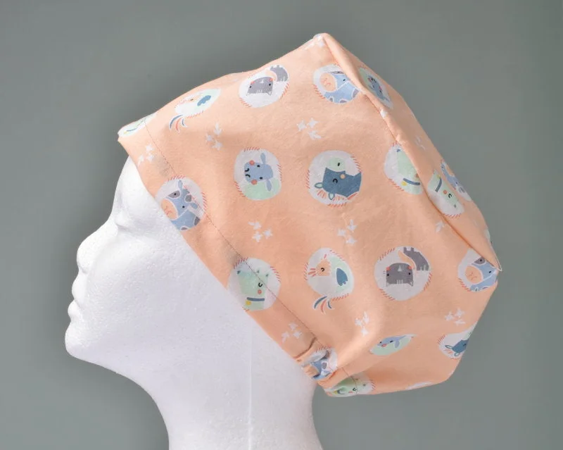 Baby Animals Women's Basic Scrub Cap