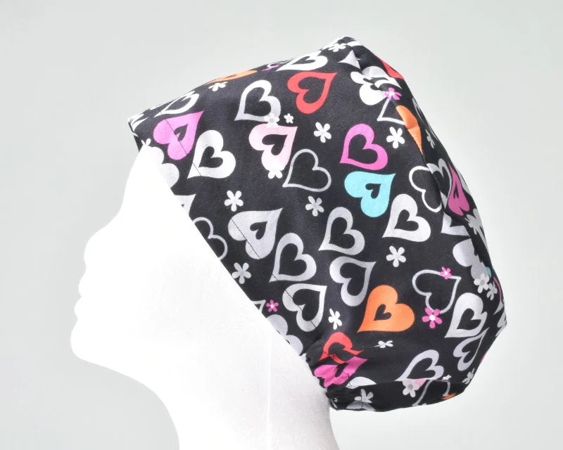 NEW Hearts Cut Outs Women's Basic Scrub Caps