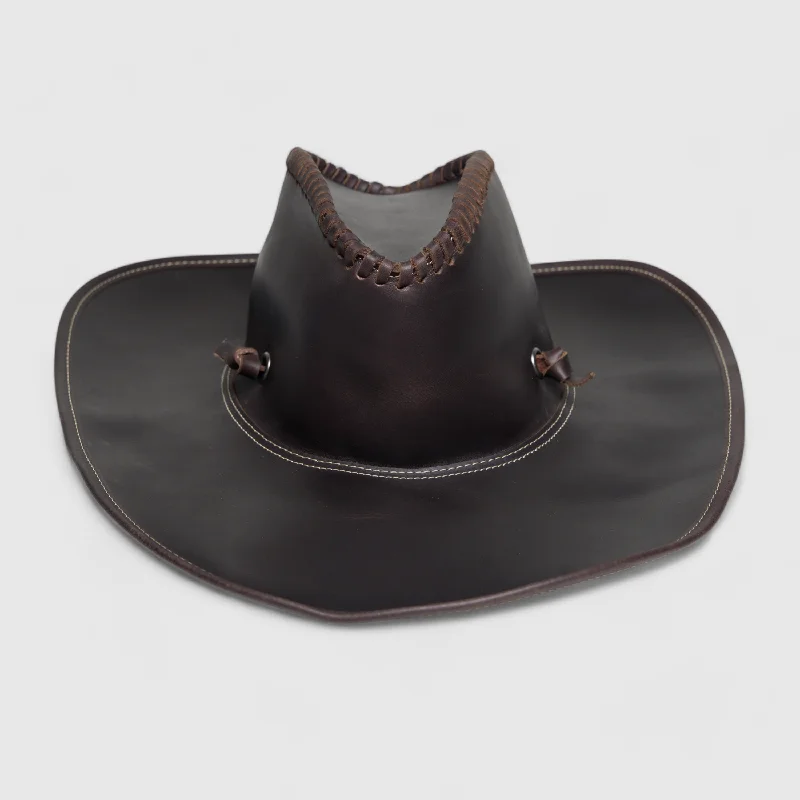 Chokore Maverick Leather Cowboy Hat (Chocolate Brown)