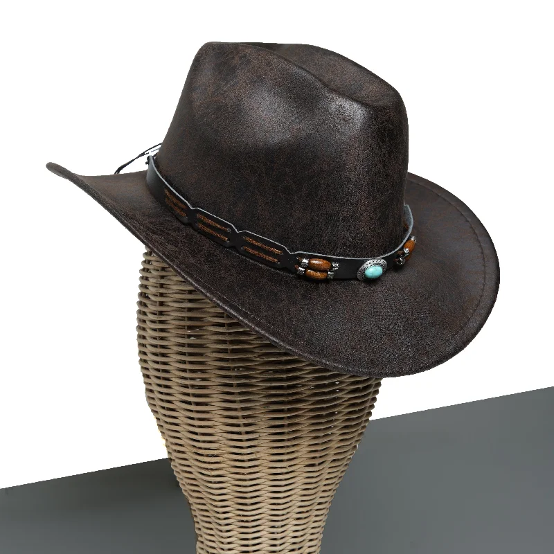 Chokore Western Cowboy Hat (Dark Brown)