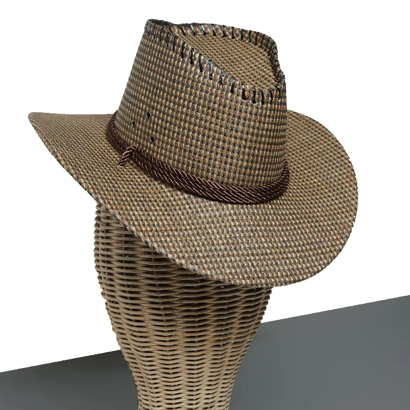 Chokore Western Sunshade Straw Cowboy Hat (Brown)