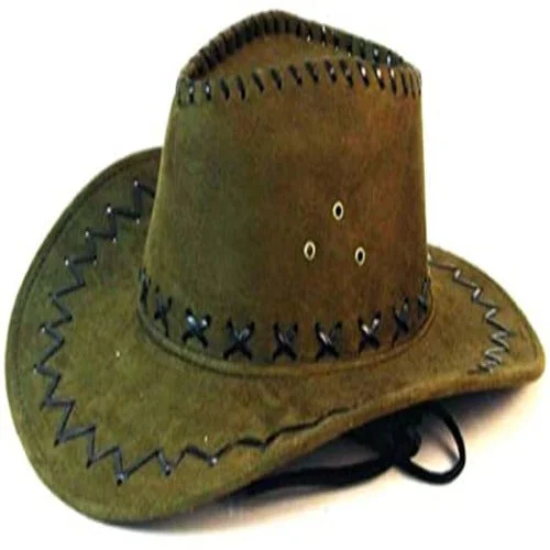 Heavy Leather Style Looking Cowboy Hat