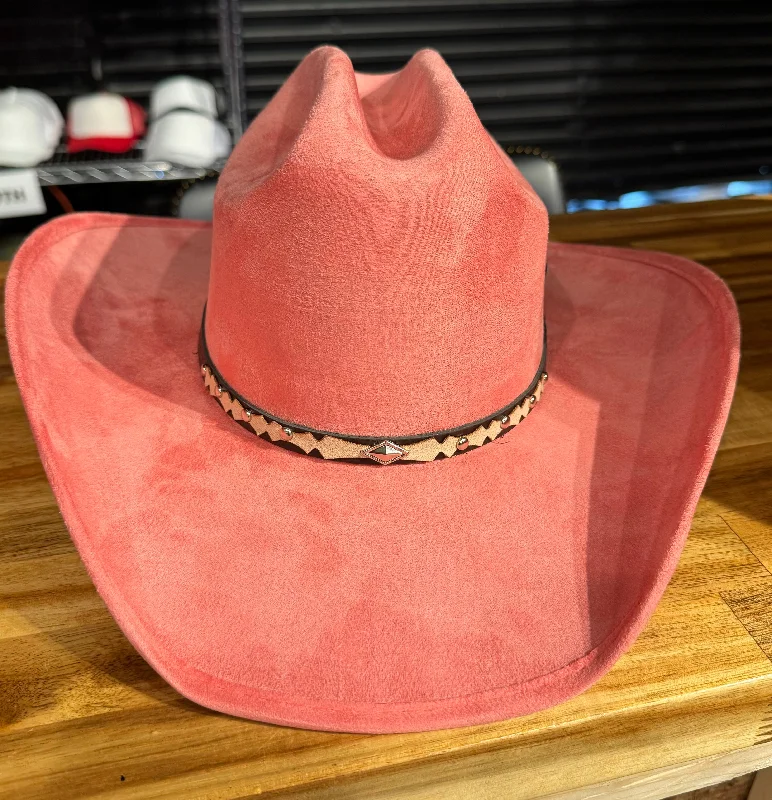 Pink Felt Cowboy Hat