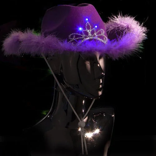 Premium LED Light Up Tiara Cowboy Hat