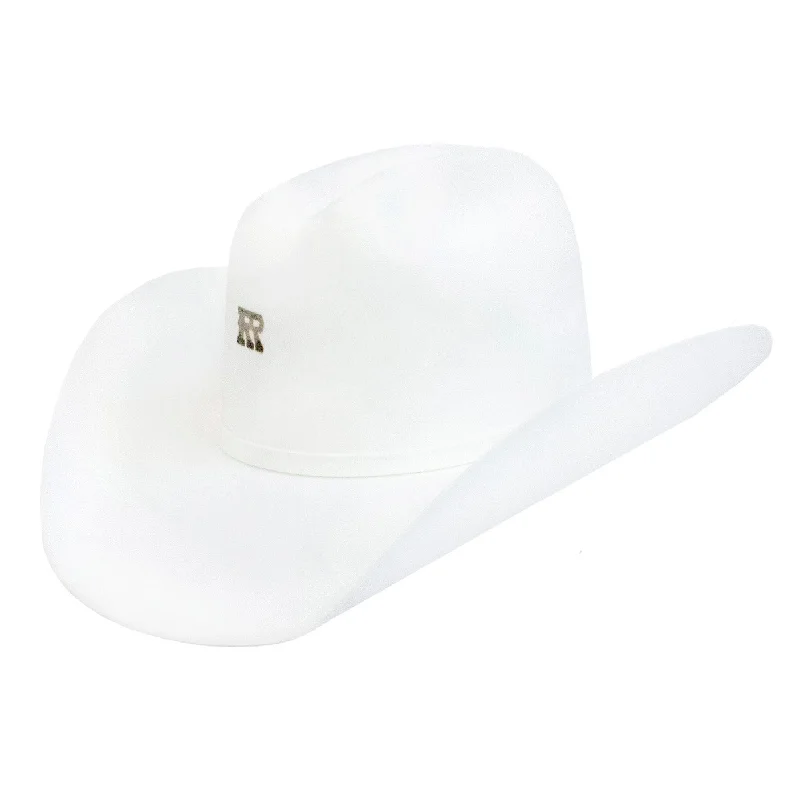 RRango Hats 10X Maximo White Felt Western Hat - "RR" Classic Rodeo Style