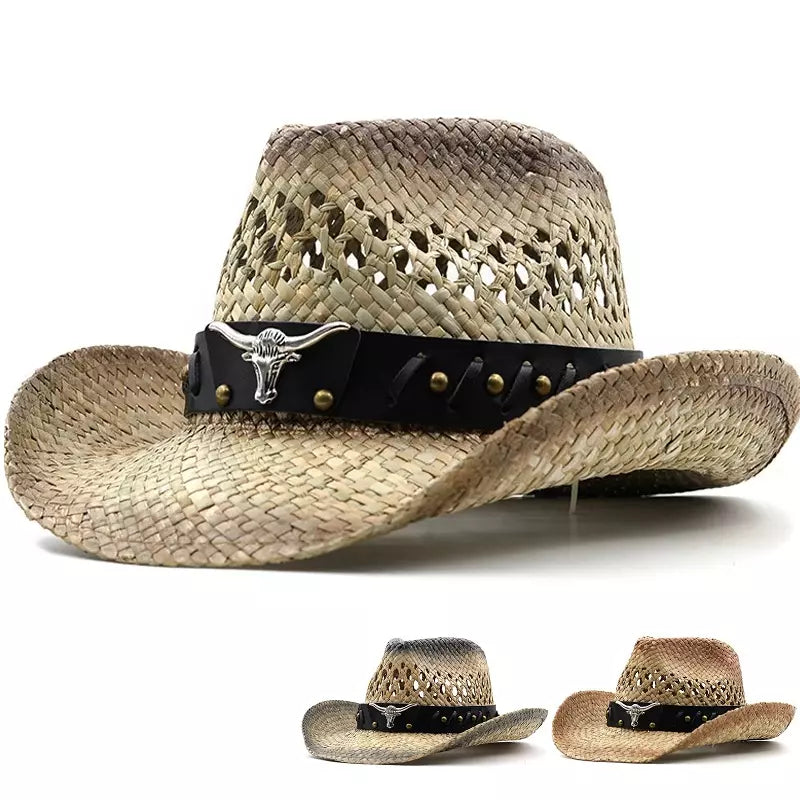 Silver Bull Straw Cowboy Hat