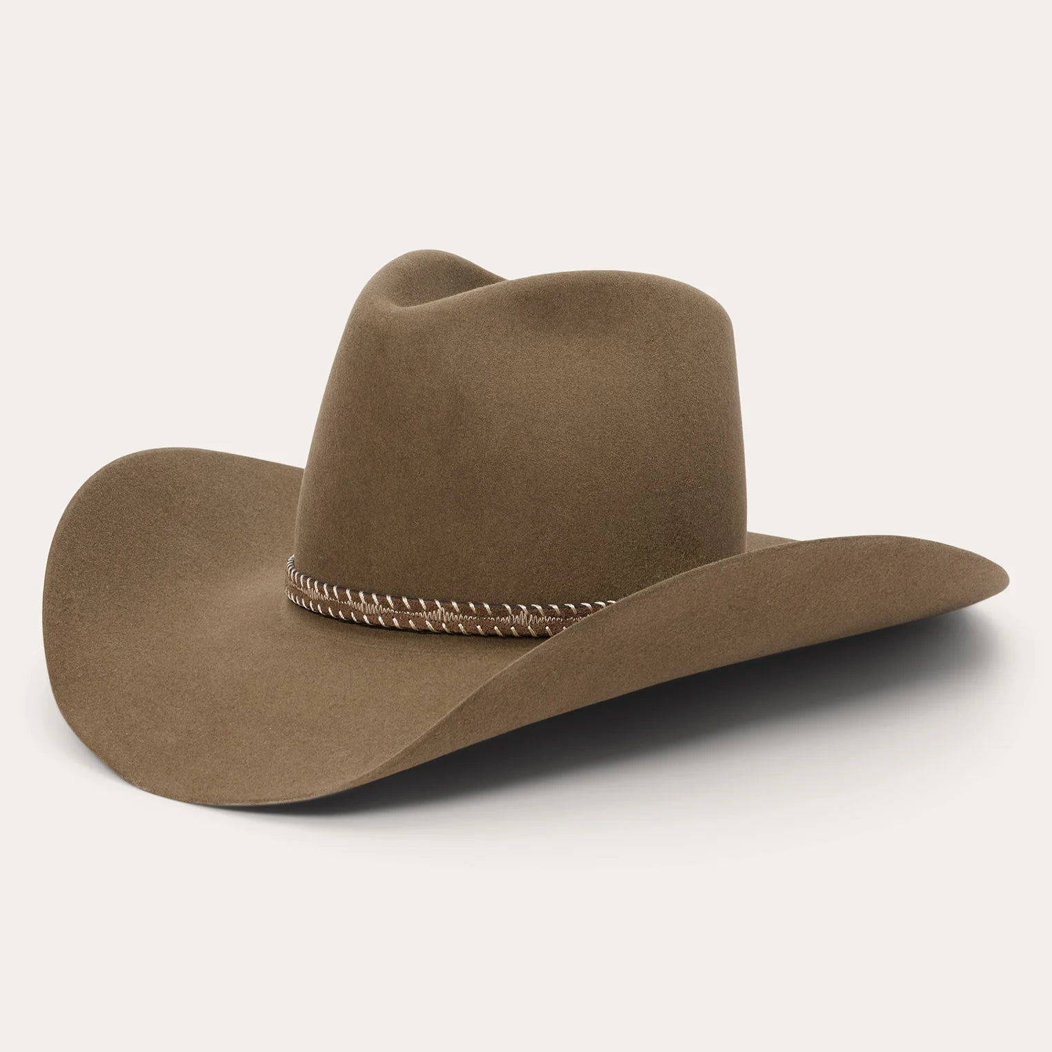 Stetson Acoustic Pinch Front 6X Fur Felt Hat in Driftwood