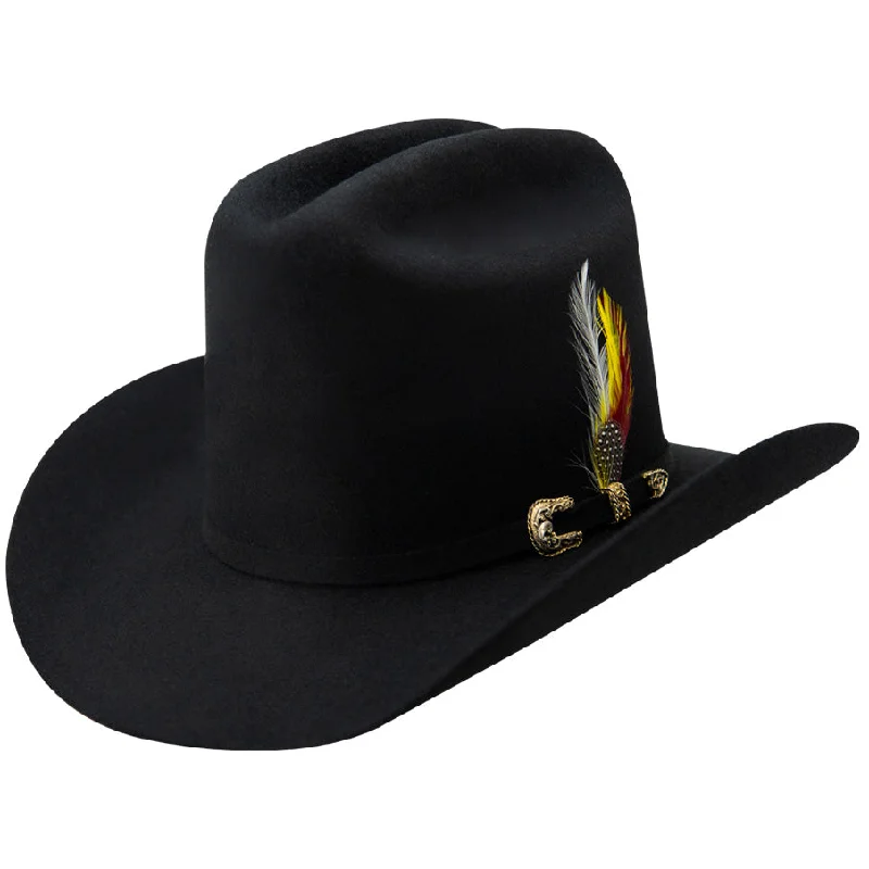 Los Dos Carnales Black Felt Hat