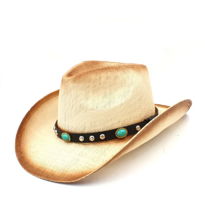 Western Straw Cowboy Hat